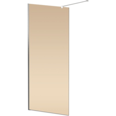 Душевая перегородка - Cezares, Liberta, 120x195 см, LIBERTA-L-1-120-120-BR-NERO / L-1-120-120-BR-NERO