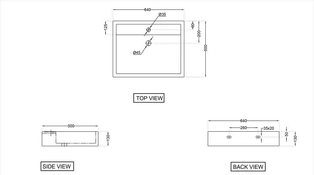 Раковина - Jaquar, Jaquar Designer, 64x50x13 см, JDS-WHT-25943