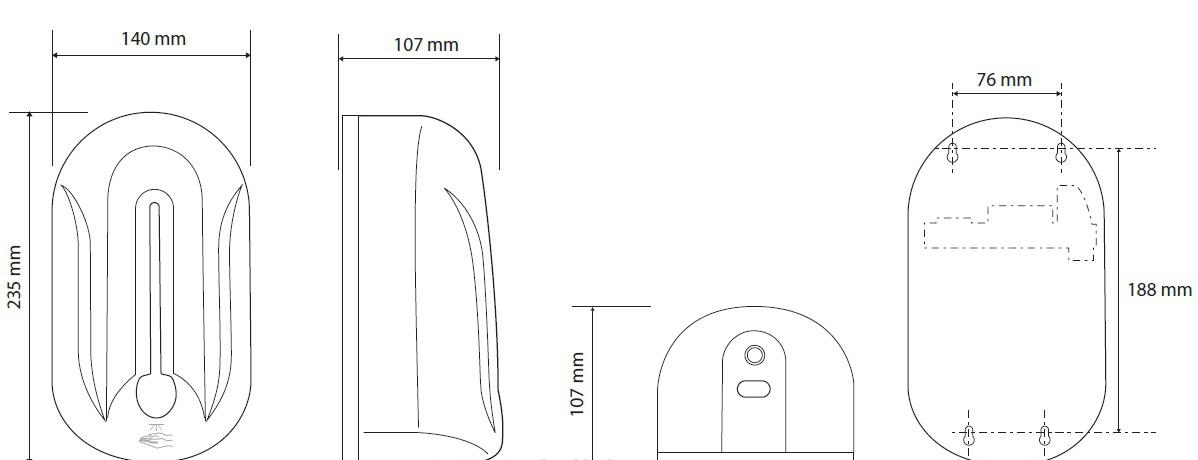 Bemeta Hotel, Диспенсер для жидкого мыла, 124109334