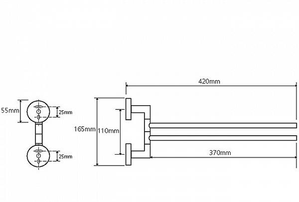 Bemeta Omega, Полотенцедержатель, 104204102