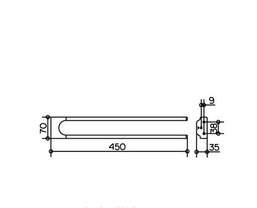Keuco Moll, Полотенцедержатель, 12718010000 / 12718 010000