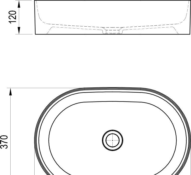 Ravak Ceramic O, Раковина, XJX01155001