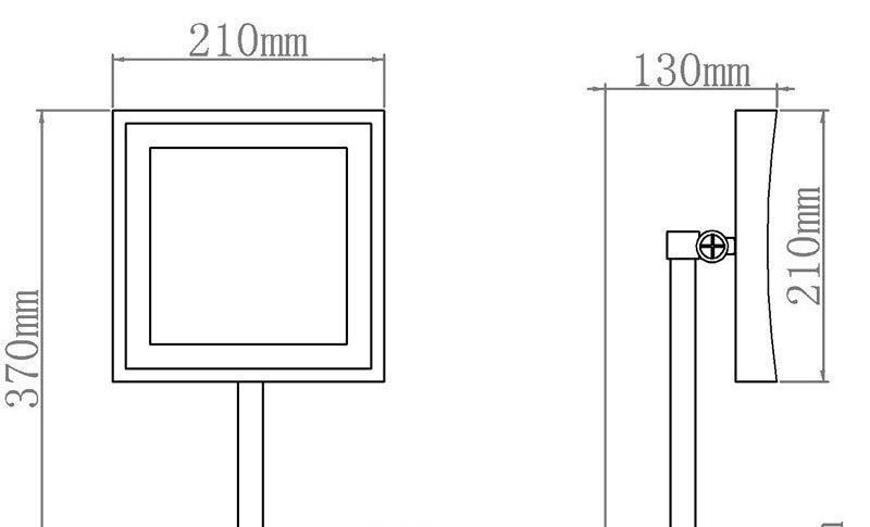 Aquanet Lvyi, Косметическое зеркало, 00204515 / 2205D