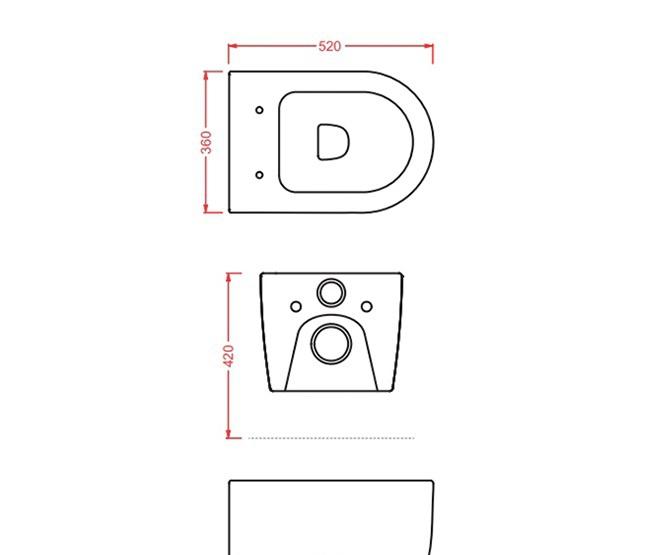 ArtCeram Monet, Унитаз подвесной, MNV001 01 00