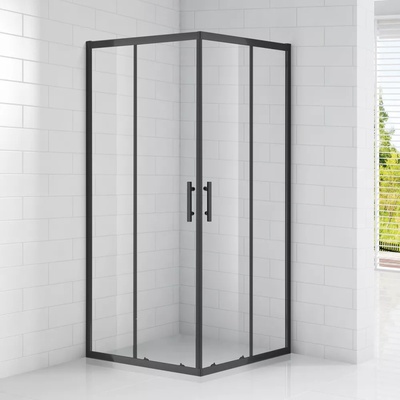 Душевой уголок - Cezares, Eco, 100x100x190 см, ECO-O-A-2-100-C-NERO