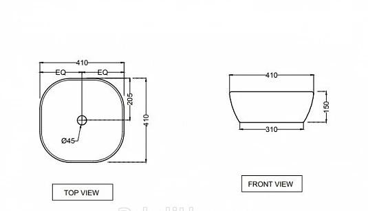 Раковина - Jaquar, Jaquar Designer, 41x41x15 см, JDS-WHM-25911