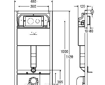 Инсталляция для унитаза - Viega, Prevista Dry, 12x49x112 см, 792855