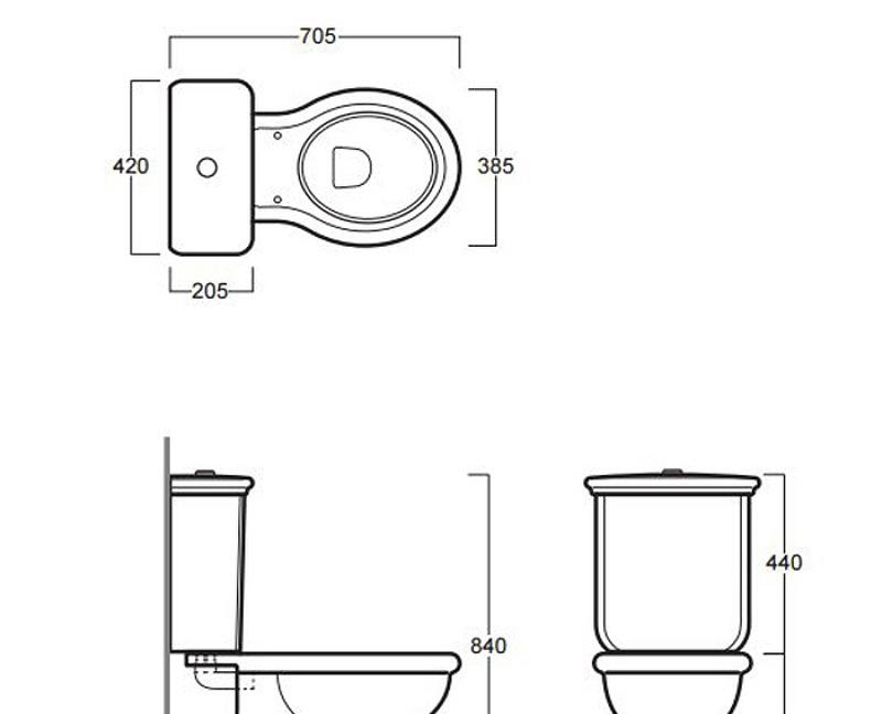 Simas Lante, Унитаз компакт, LA08bi