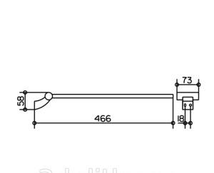 Keuco Edition 200, Полотенцедержатель, 20018010000