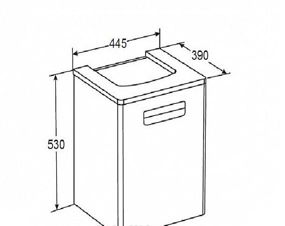 Roca Gap, Тумба для раковины, ZRU9302735