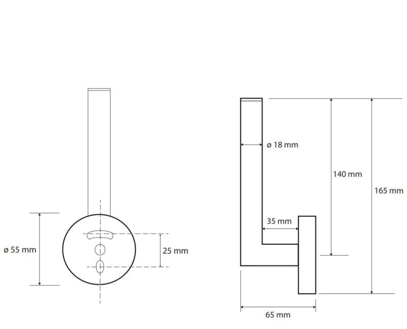 Bemeta Sablo, Держатель для запасных рулонов, 160112030