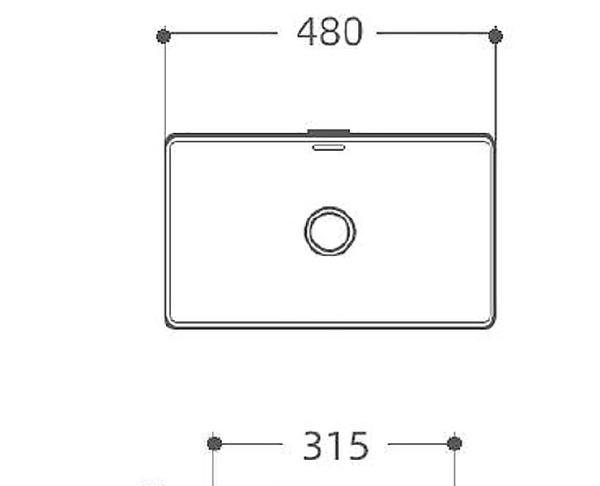 Раковина - Aquanet, Perfect, 31.5x48x14 см, 00273674 / 180C