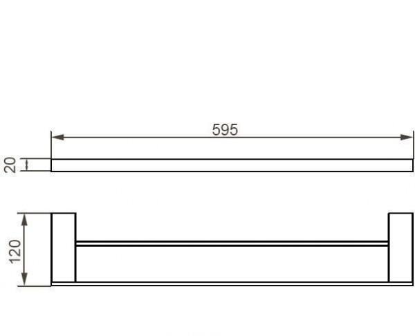Aquanet без коллекции, Полотенцедержатель, 00241910 / 5624DMB