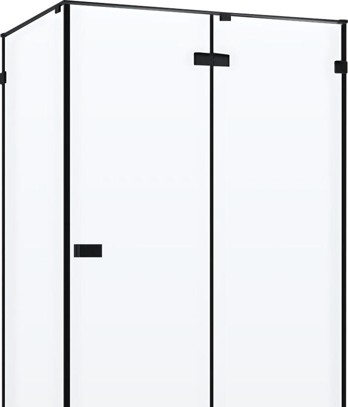 Душевой уголок - Cezares, Bellagio, 90x120x196.8 см, AH-1-120/90-C-NERO / BELLAGIO-AH-1-120/90-C-NERO