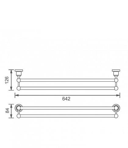 Aquanet 3800, Полотенцедержатель, 3824D / 00189261