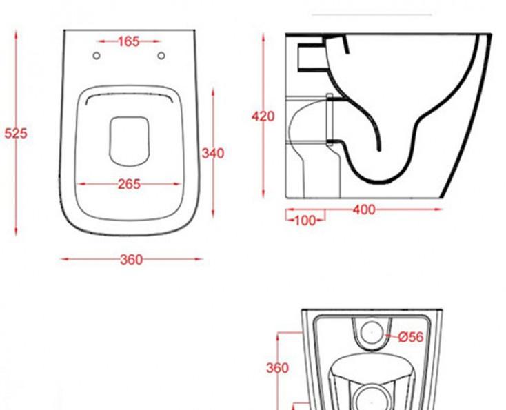 ArtCeram A16, Унитаз приставной, ASV004 01 00