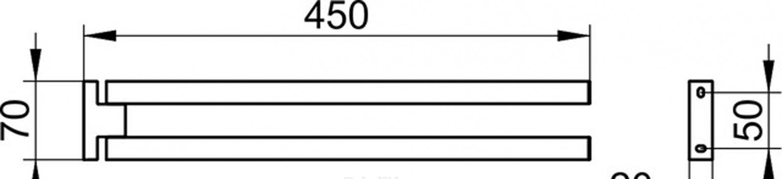 Keuco Edition 90, Полотенцедержатель, 19118010000 / 19118 010000