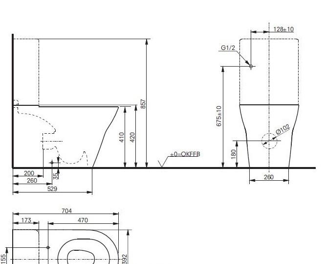 Toto MH, сиденья и крышки, TC514F (старый арт. VC10162)