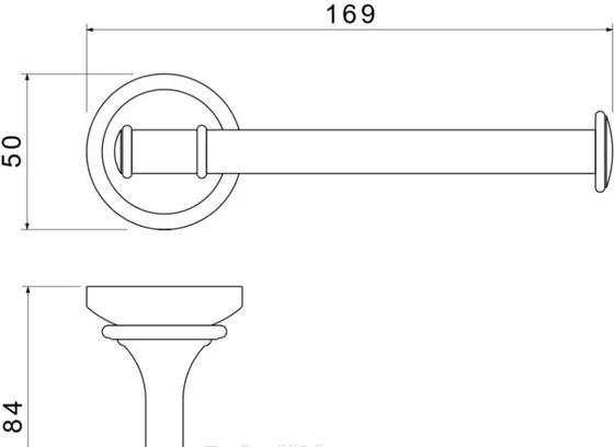 Aquatek Классик, Держатель туалетной бумаги, AQ4508MB