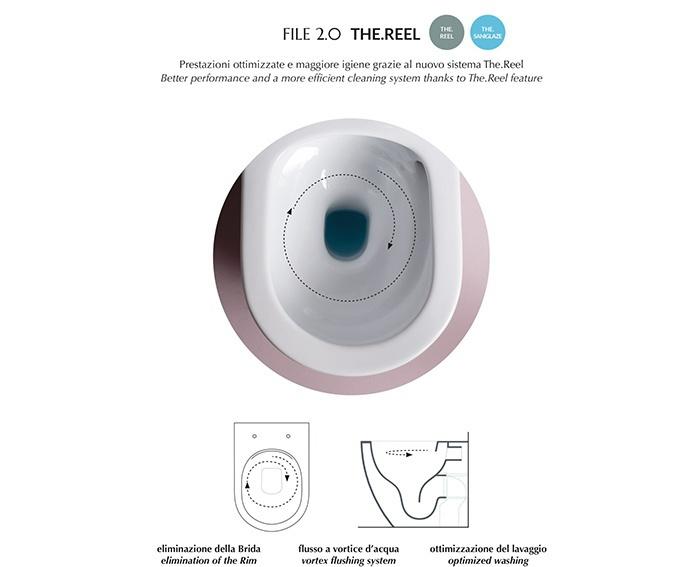 ArtCeram File 2.0, Унитаз подвесной, FLV006 01 00