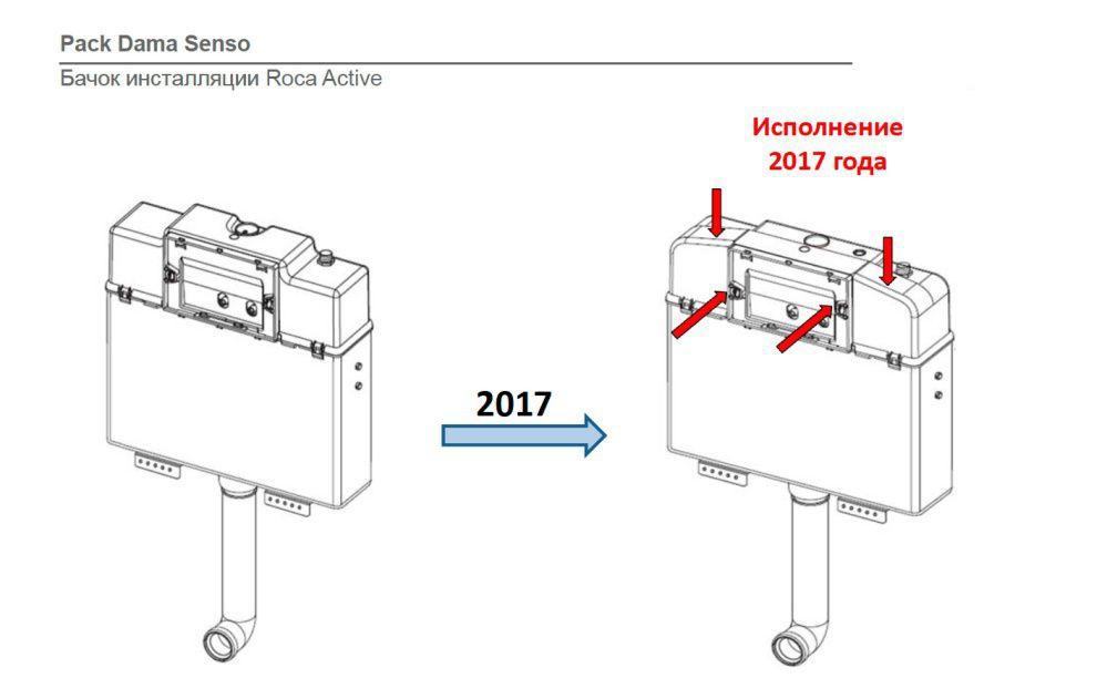 Roca Meridian, Унитаз подвесной с инсталляцией и кнопкой, 893104110