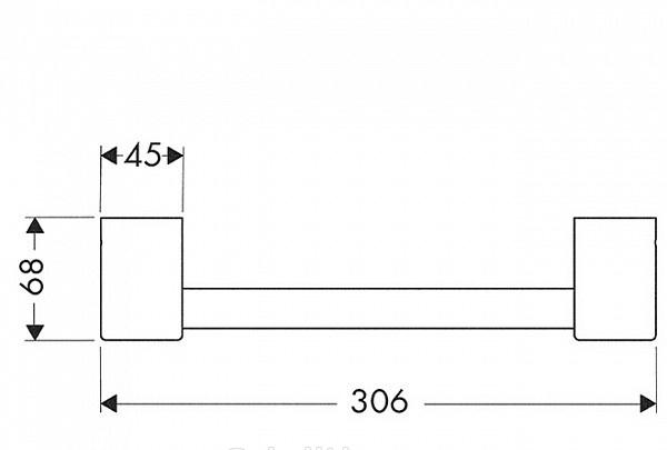 Hansgrohe Axor SteeL, Полотенцедержатель, 41230800