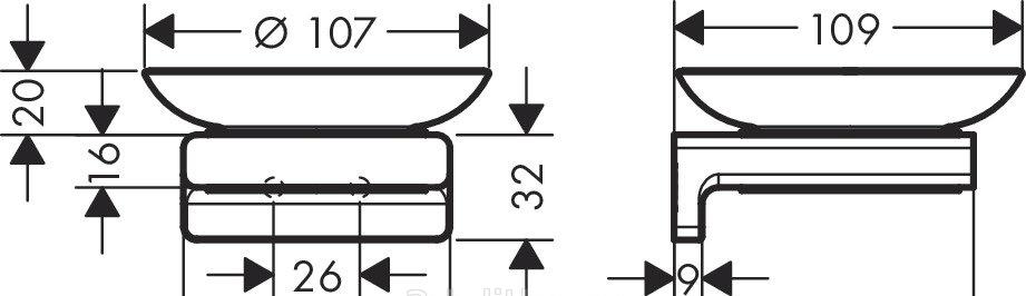 Hansgrohe AddStoris, Мыльница, 41746700
