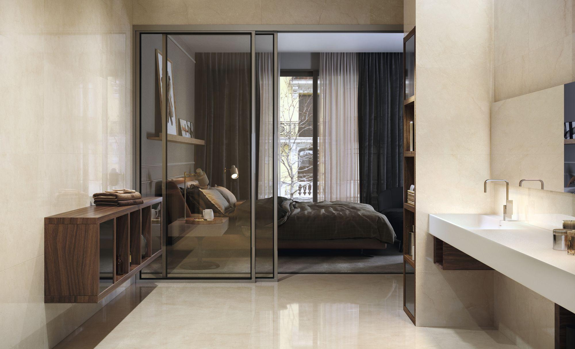 Картинка Baldocer Cream Chamber, Керамогранит, 60x120 см