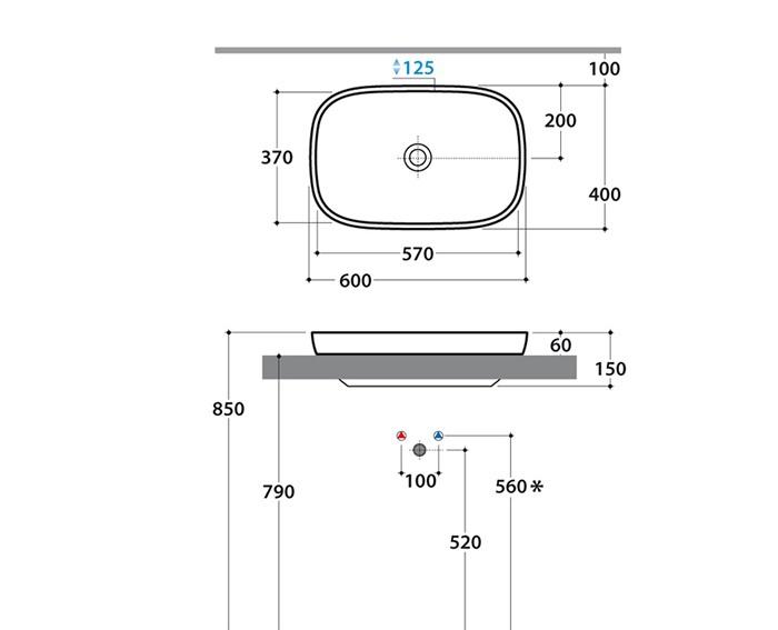 Globo Genesis, Раковина, GE042.BI*0