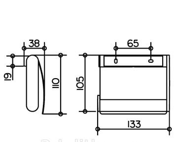 Keuco Plan, Держатель туалетной бумаги, 14960 010000 / 14960010000