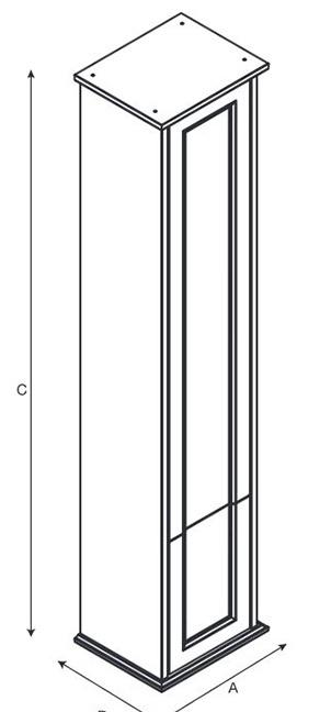 Roca America Evolution, Шкаф-пенал, ZRU9302955