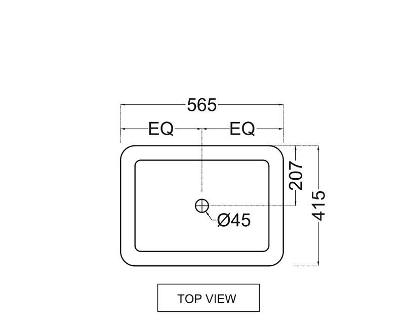 Раковина - Jaquar, Florentine, 41.5x56.5x19 см, FLS-WHT-5601