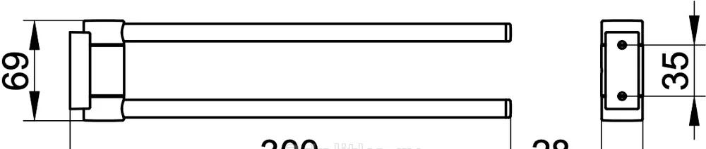 Keuco Plan, Держатель туалетной бумаги, 14919 370000 / 14919370000
