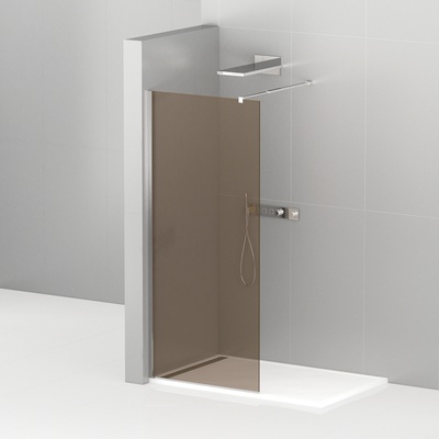 Душевая перегородка - Cezares, Liberta, 100x195 см, LIBERTA-L-1-100-BR-Cr