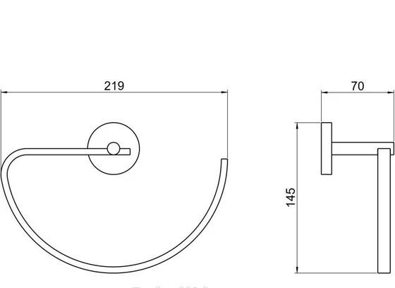 Aquatek Бетта, Полотенцедержатель, AQ4621CR