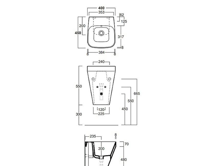 Simas Baden Baden, Раковина, BB13bi*1