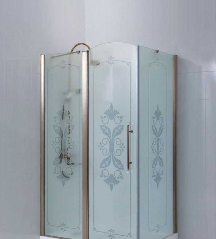 Душевой уголок - Cezares, Giubileo, 100x100x195 см, GIUBILEO-AH-11-100-CP-G-L