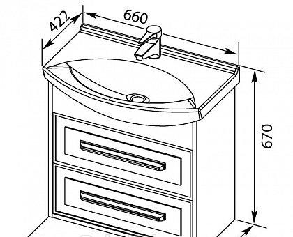 Aquanet Остин, Тумба для раковины, 00201722
