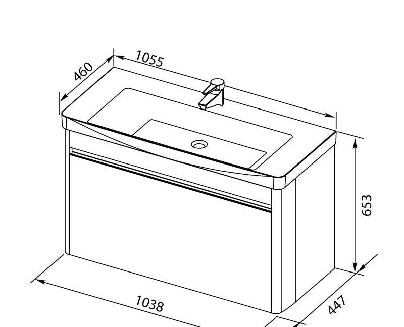 Aquanet Вилора, Тумба для раковины, 00199872