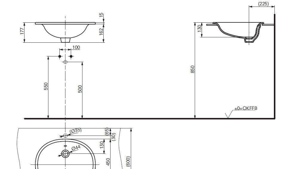 Toto NC/R, Раковина, LW762Y