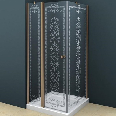 Душевой уголок - Cezares, Royal Palace, 90x90x195 см, ROYAL PALACE-A-12-90-CP-Br / ROYAL PALACE-A-A-12-90-CP-Br