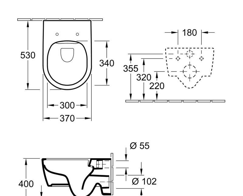 Villeroy&Boch Avento, Унитаз подвесной, 5656RS01