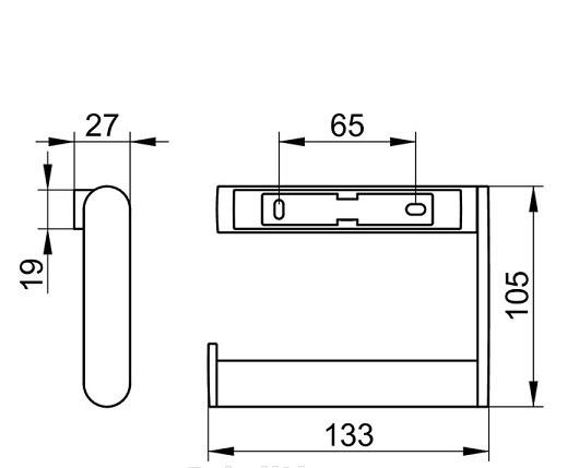 Keuco Plan, Держатель туалетной бумаги, 14962 370000 / 14962370000