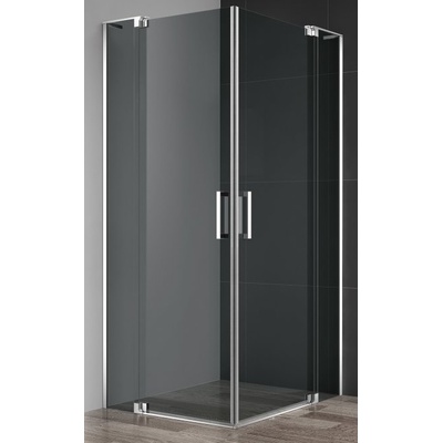 Душевой уголок - Cezares, Slider, 110x110x195 см, SLIDER-A-2-100/110-GRIGIO-Cr