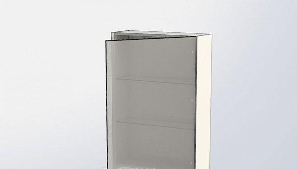 Aquanet Йорк, Шкаф-зеркало, 00202087