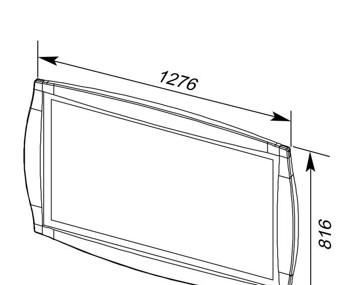 Aquanet Виктория, Зеркало, LUCE-800-2C-SO-SCM
