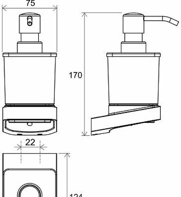 Ravak 10°, Дозатор для жидкого мыла, X07P559