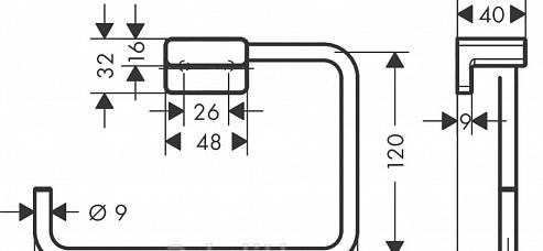 Hansgrohe AddStoris, Полотенцедержатель, 41754670