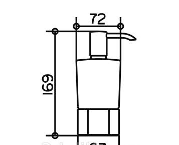 Keuco Elegance, Дозатор для жидкого мыла, 11654019001 / 11654 019001