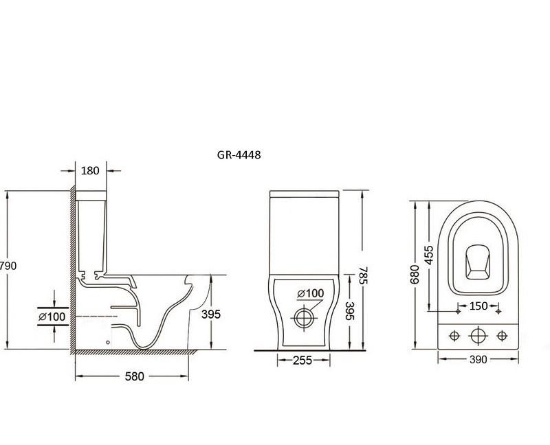 Grossman без коллекции, Унитаз компакт, GR-4448